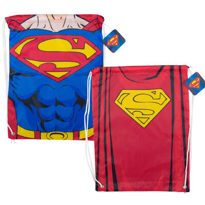 superman cinch bags - 18 inch - 2 assortments -- 48 per case