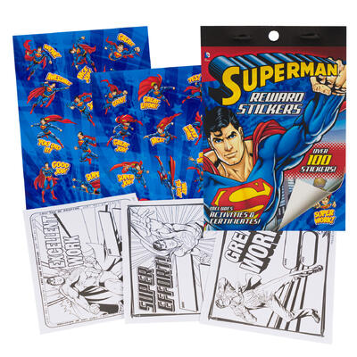 superman reward stickers - 100pc booklets -- 24 per case