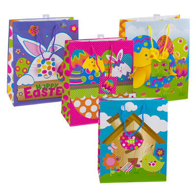 easter gift bag - 13h - 4 assortments -- 48 per case