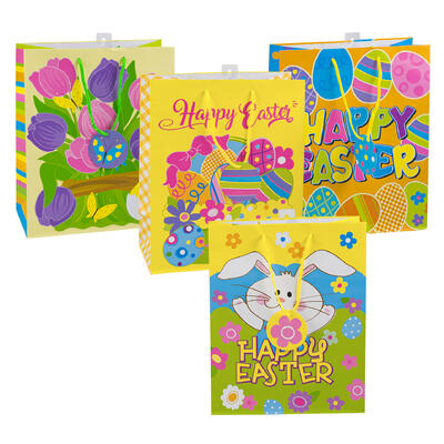 easter gift bags - 4 assortments -- 48 per case