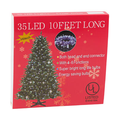 christmas led lights - 35ct - 10 ft -- 24 per case