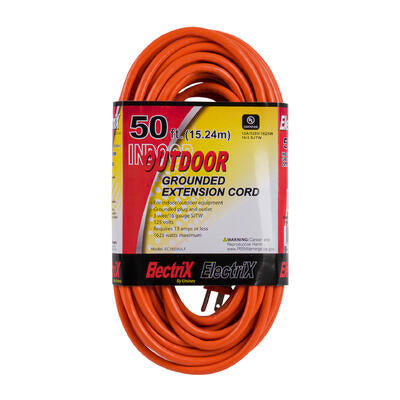 50ft in/outdoor extension cord - heavy duty -- 10 per case