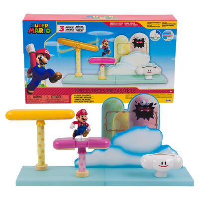 super mario cloud playset - 7pc - 2.5 in figures -- 6 per case