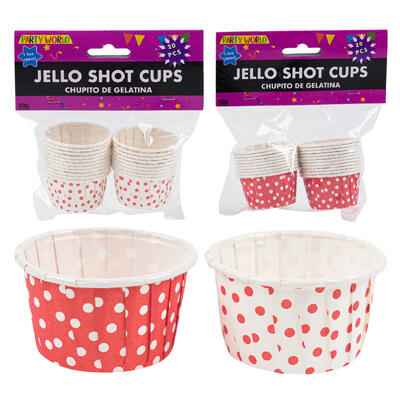 paper shot cups - 20pc - 2 assortments -- 72 per case