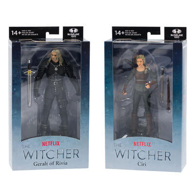 the witcher action figures - 7 inch - 6 pack -- 6 per case