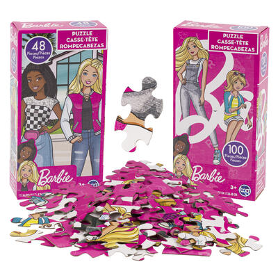 barbie puzzles - 48 and 100 pieces -- 6 per case