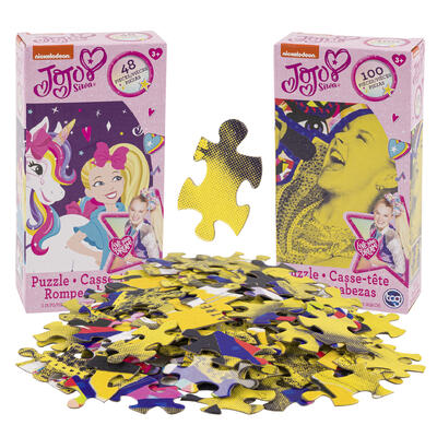 jojo siwa puzzles - 48pc and 100pc -- 6 per case