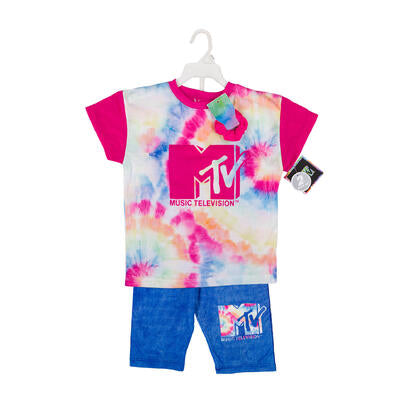 mtv t-shirt & shorts 2pc set -- 48 per case