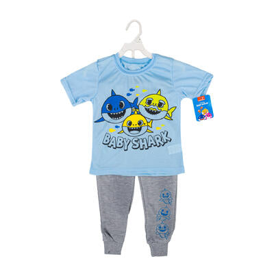 baby shark t-shirt & jogger set - assorted sizes -- 48 per case