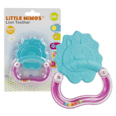 little mimos lion teethers - purple handle -- 24 per case