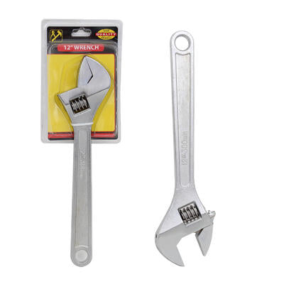 carbon steel adjustable wrench - 12 in -- 24 per case