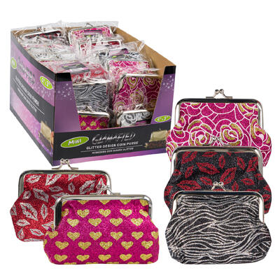 coin purse - 4-6 assorted colors -- 96 per case