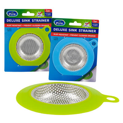 all pure stainless steel sink strainers - 4.33 in  -- 72 per case