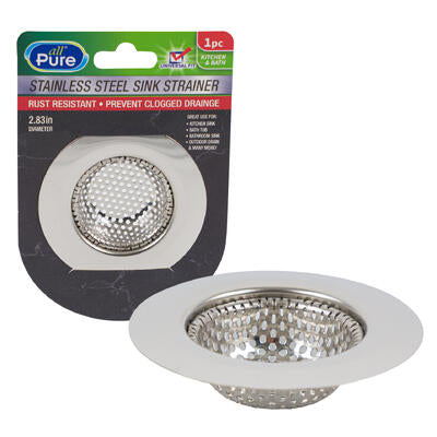 all pure stainless steel sink strainer - 2.83 in -- 72 per case