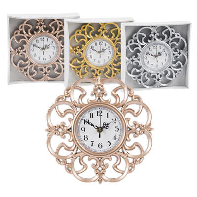 wall clocks - plastic - 10 in - assorted colors -- 24 per case