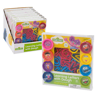 sesame street alphabet dough activity set - 34 piece -- 8 per case