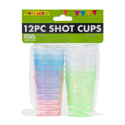 12pc plastic shot cup- 1.7 d -- 48 per case