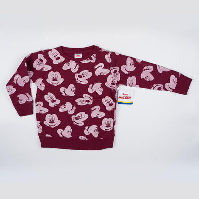 mickey mouse sweatshirt- 2t-4t -- 48 per case