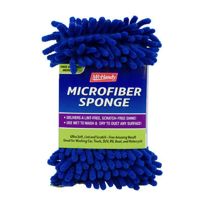 mr. handy microfiber sponge- dark blue -- 48 per case