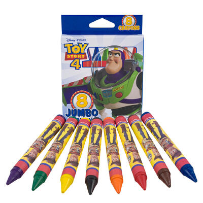 toy story 8ct jumbo crayons -- 24 per case