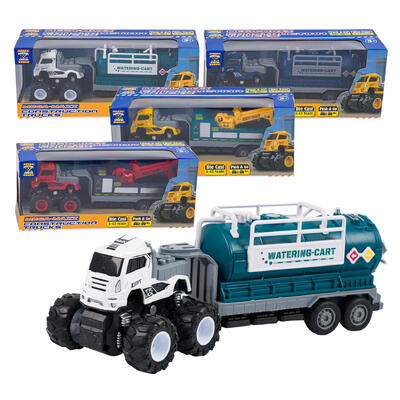 mega- maxx construction truck- 4 assortments -- 16 per case