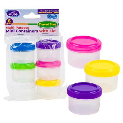 all pure 6pk mini containers- 1.8 -- 48 per case