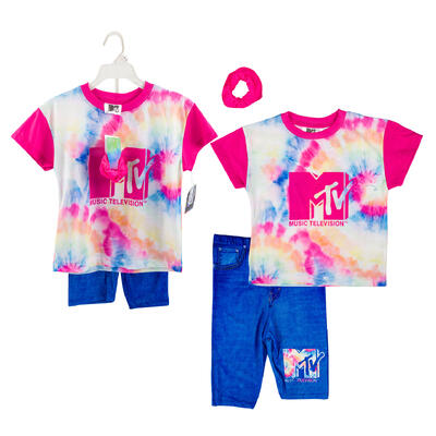 mtv 2pc t- shirt w shorts -- 48 per case