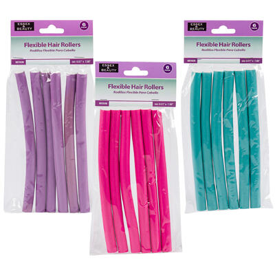 6pc spiral hair curls set- medium -- 72 per case