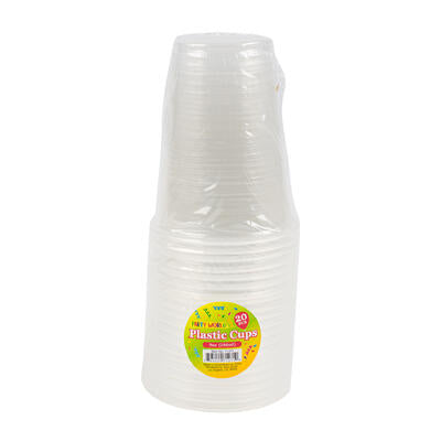 20pk plastic cup- 9oz -- 24 per case