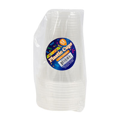 12pk plastic cup- 12oz- clear -- 24 per case