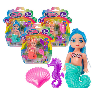 seahorse doll- 5 - 3 assorted colors -- 48 per case