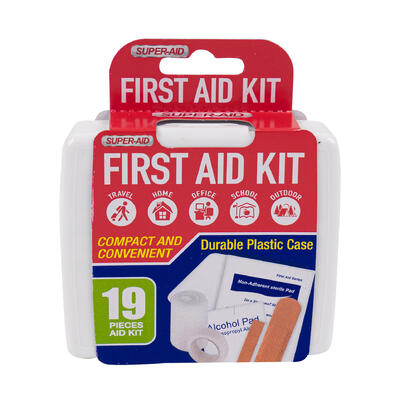 super- aid 19pc first aid kit -- 48 per case