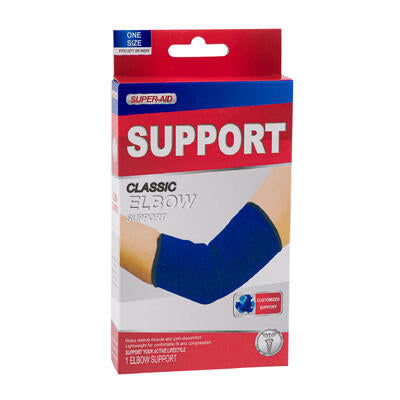 super- aid elbow supprt band- blue -- 48 per case