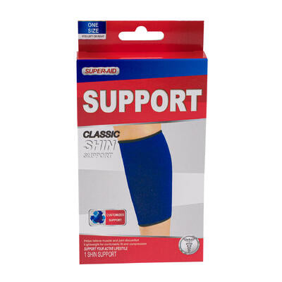 super- aid shin support band- blue -- 48 per case