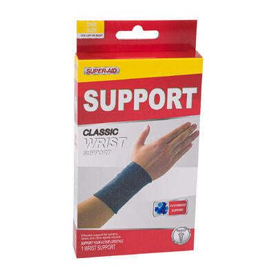 super- aid wrist support band- grey -- 48 per case