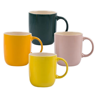 stoneware mug- 13oz- 4 assorted colors -- 36 per case