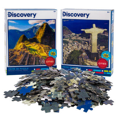 300pc 3d wonders of the world puzzle -- 6 per case