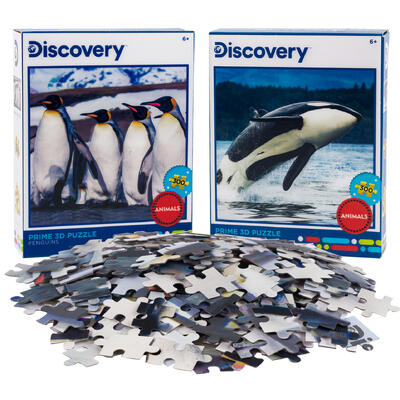 300pc 3d aquatic animal puzzle -- 6 per case