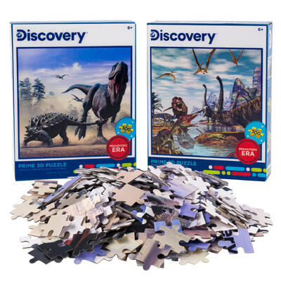 300pc 3d dinosaurs puzzle- assorted -- 6 per case