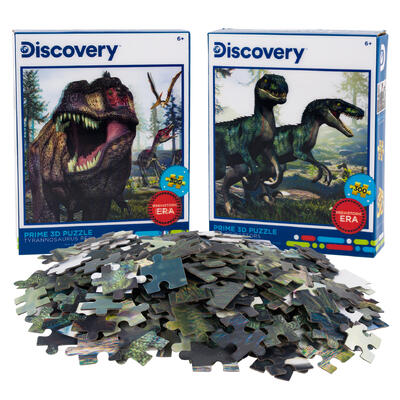 300pc 3d pre historic dinosaurs puzzle- assorted -- 6 per case