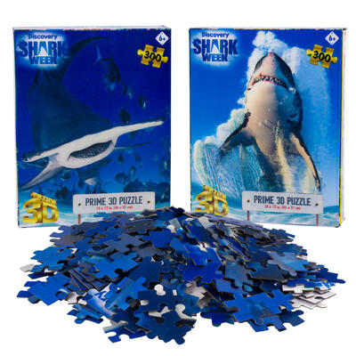 300pc 3d wild sea animal puzzle -- 6 per case