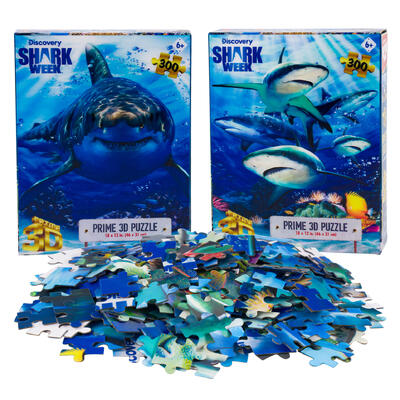 300pc 3d wild sea animal puzzle- 18x12 -- 6 per case