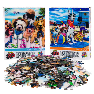 300pc 3d dog breeds puzzle- 2 assortments -- 6 per case