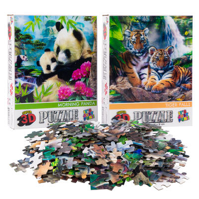 300pc 3d wildlife howard robinson puzzle- assorted -- 6 per case