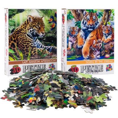 300pc howard robinson 3d tigers puzzle -- 6 per case