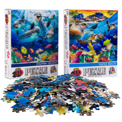 300pc marine life 3d puzzle -- 6 per case