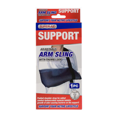 super- aid arm sling- black -- 48 per case