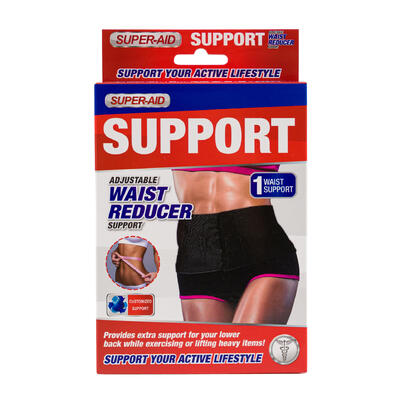 super- aid waist support- black -- 24 per case