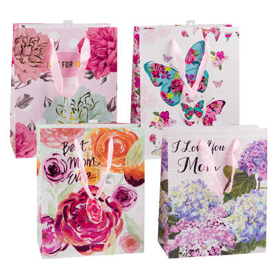 mother s day gift bag- large- 4 assortments -- 48 per case