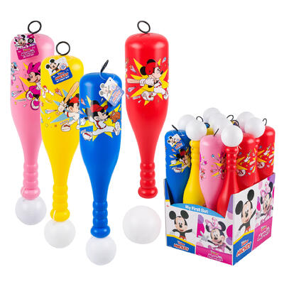 2pc mickey and minnie mouse bat and ball playset -- 16 per case